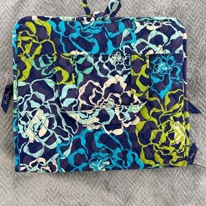 Vera Bradley Travel Organizer Katalina Blues Floral Roll-Up